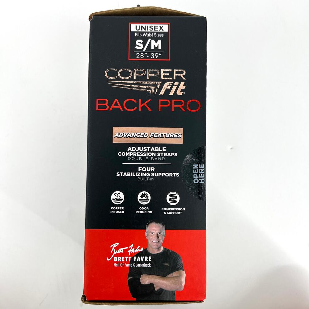 Copper Fit Back Pro Copper Infused Compression Back Support NEW - Picture 3 of 3